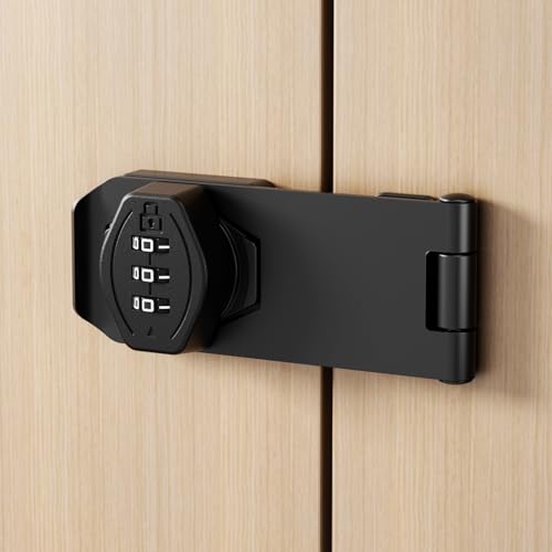 ETEKJOY 4 inch black cabinet lock