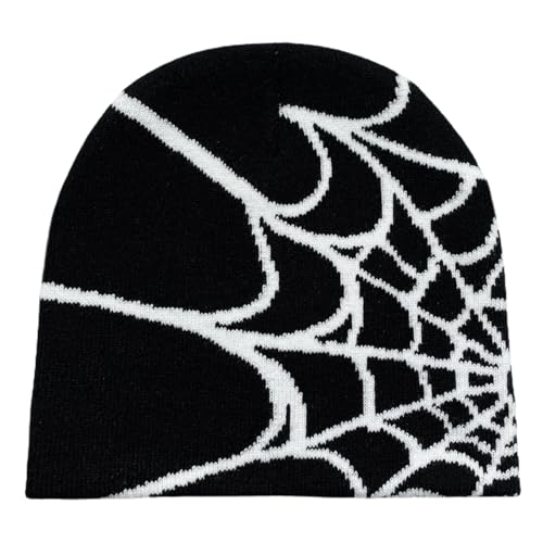 Pooyikoi Y2K Gothic Spider Beanie front view