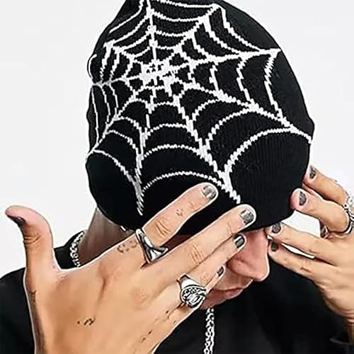 Model wearing Pooyikoi gothic style skullcap