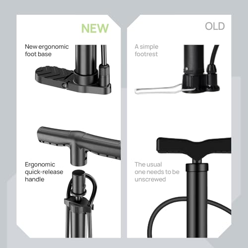 Panaride H-2 black bicycle pump base
