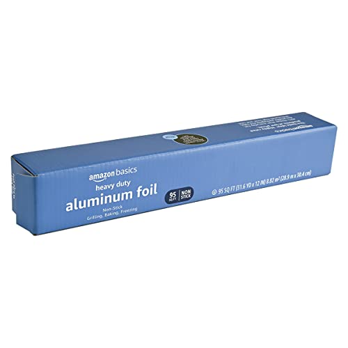 Close up of 95 Sq Ft foil roll packaging