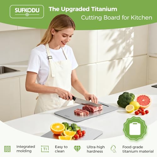 Three sizes of sufkodu titanium cutting boards