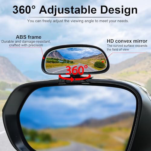 Close up of HD glass blind spot mirror