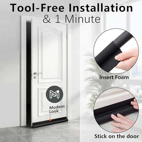 Weather stripping applied to exterior door