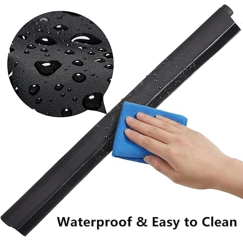 Finished look of HomeProtect door draft stopper