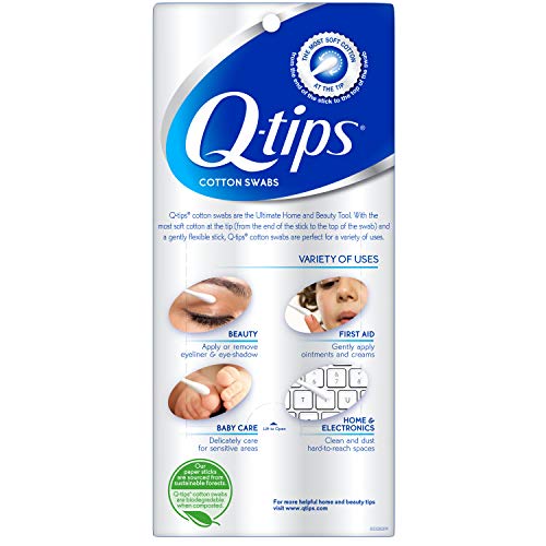 Close up of Q-tips cotton buds