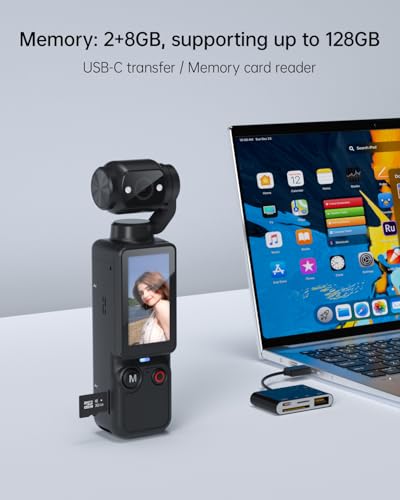 CGXUED G1 black camcorder storage view