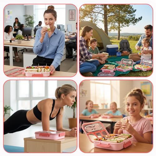 Pink bento box for adults
