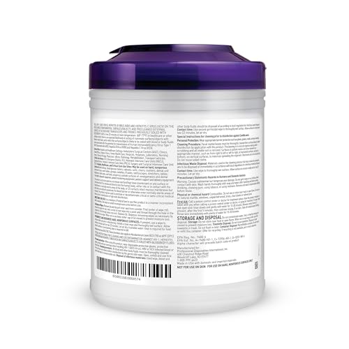 PDI Super Sani-Cloth wipes label details
