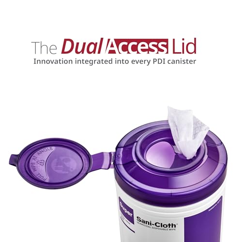 Purple lid PDI Super Sani-Cloth packaging