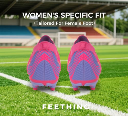 Rear view of FEETHING football boots