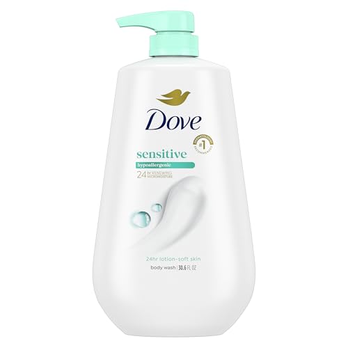 Dove Sensitive Skin Body Wash 30.6 oz front view