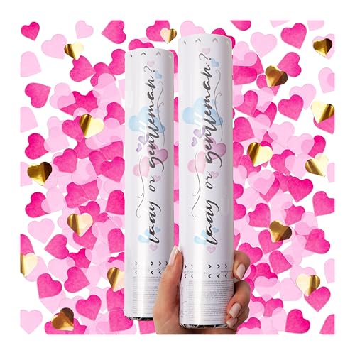 PRIMEPURE heart confetti cannon 2 pack