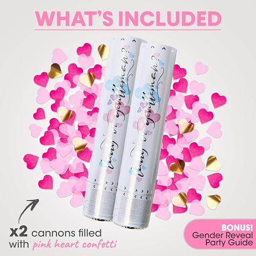 Gender reveal cannon neutral packaging