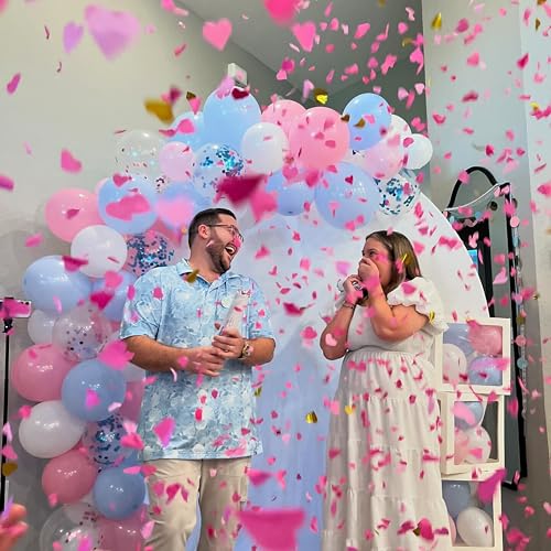 Confetti bursting in air