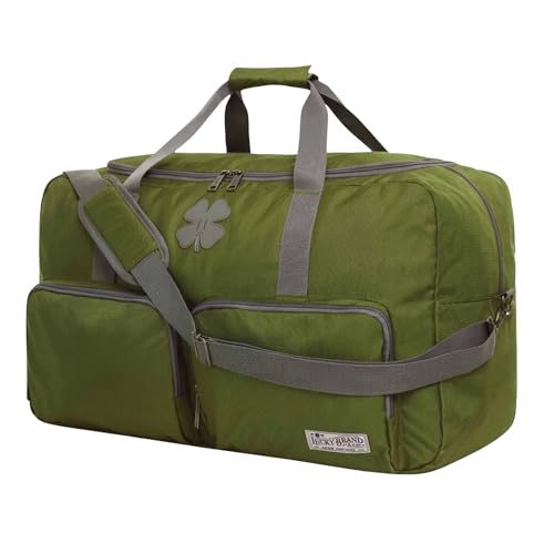Lucky Brand 65L Large Foldable Travel Duffle Bag in Loden Green