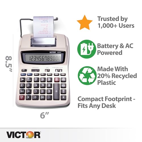 Compact 12-digit calculator LCD screen