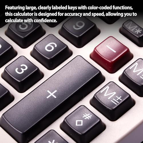 Office desktop setup with Victor calculator