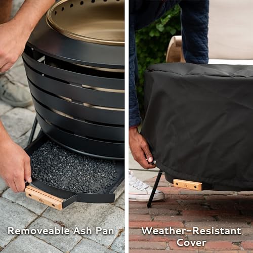 TIKI 25-inch fire pit outdoor setting