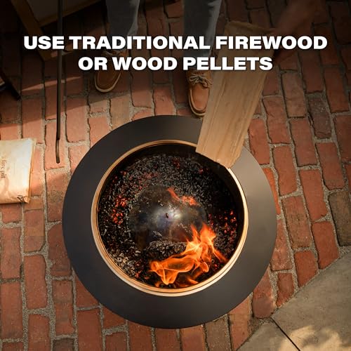 TIKI fire pit with weather cover