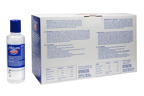 Single bottle of Purilens Plus saline