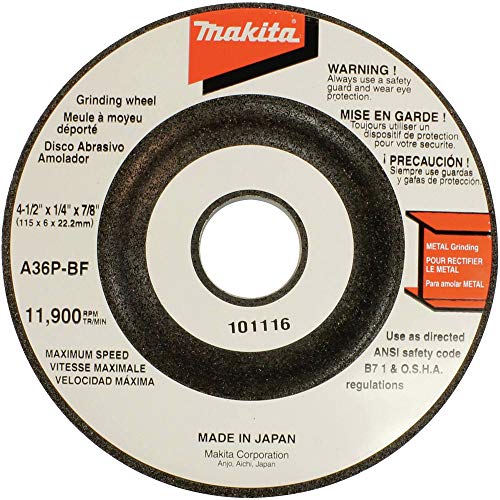 Makita grinder side profile with wheel guard
