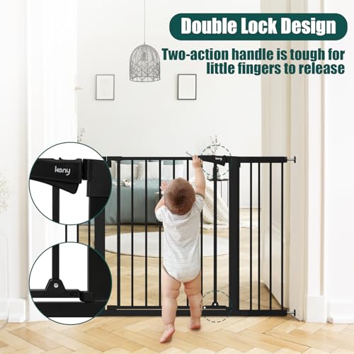Keny baby gate double lock mechanism