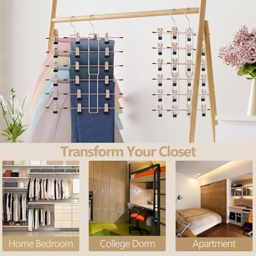 Lumigens hanger clips holding trousers