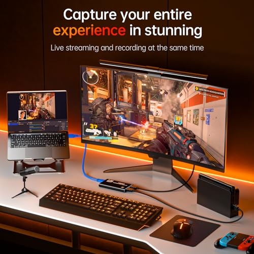 Newhope capture card connected to laptop