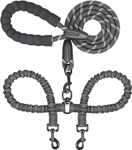 iYoShop Double Dog Leash black