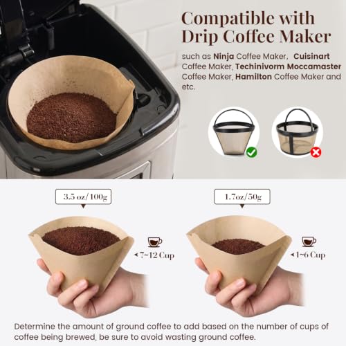 Clinuse coffee filters inside a coffee maker