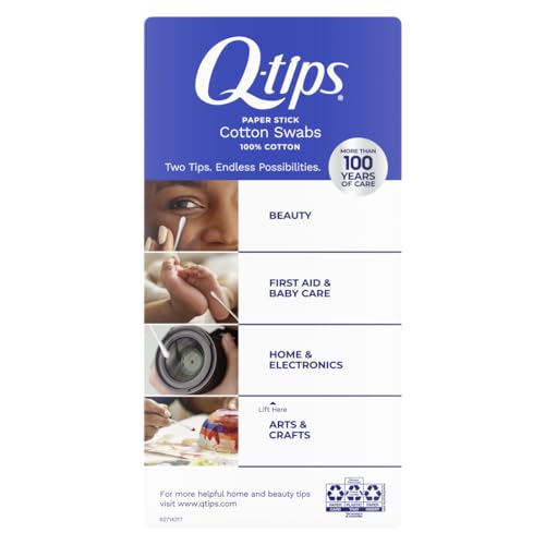 Q-tips Cotton Swabs 100% cotton tips