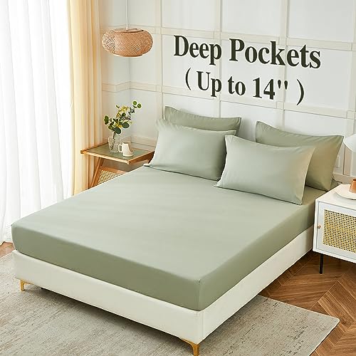 Wrinkle-free and breathable Queen sheets