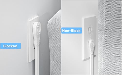 Olcorife power strip with 5 FT extension cord