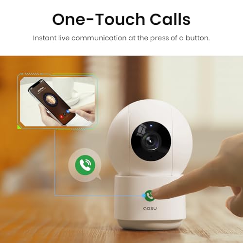 White indoor security camera side profile