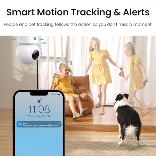 Close up of aosu home security lens