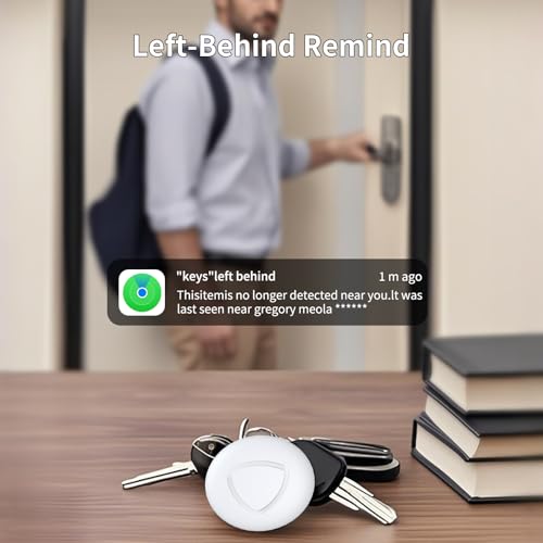 Compact white tracking accessory