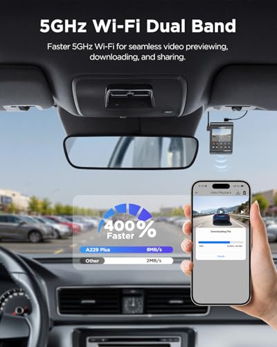 VIOFO A229 Plus screen interface and menu