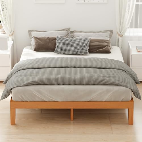 Full bedroom setup with DUMOS solid wood platform bed