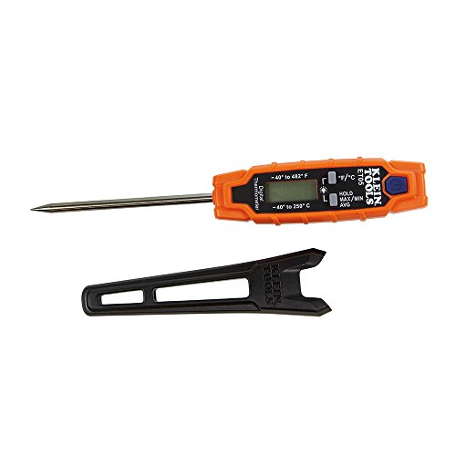 Reverse angle of digital pocket thermometer