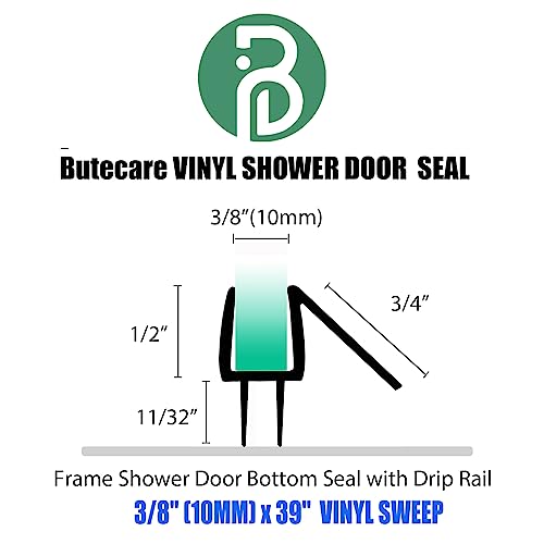 Butecare shower door sweep detail view