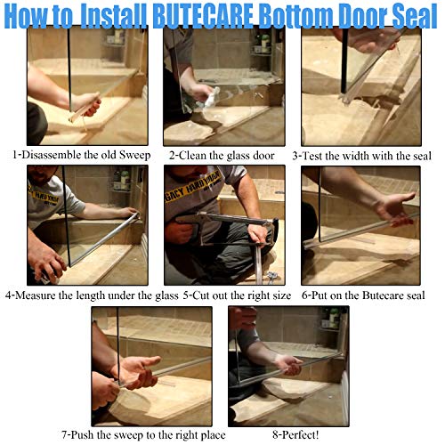 Close up of Butecare door seal transparency