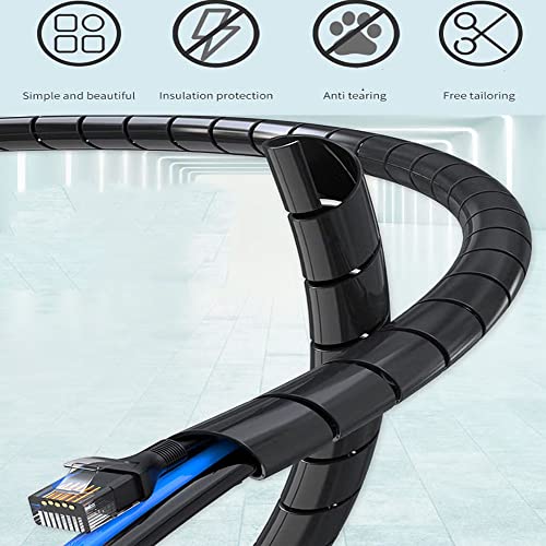 Close up of 1/2 inch Tsurpcao cable management sleeve
