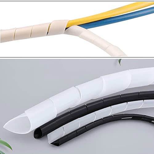 Black spiral sleeve applied to home theater cords