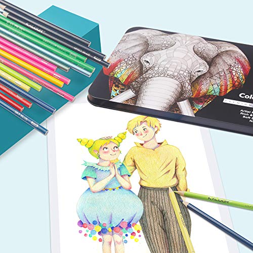 Durable tin box for KALOUR pencil storage