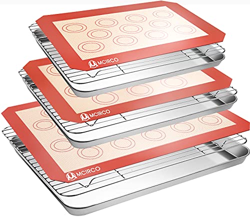 M MCIRCO 9-piece baking set with mats and racks