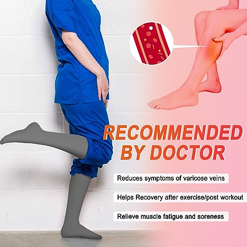 Side view of Iseasoo compression socks showing comfort band