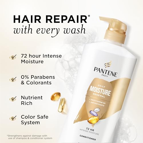 Pantene Daily Moisture Renewal Conditioner Pro-V nutrients label