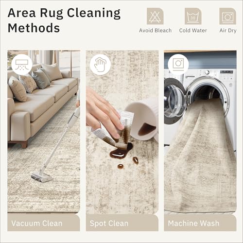 Non-slip backing of Soalmost area rug