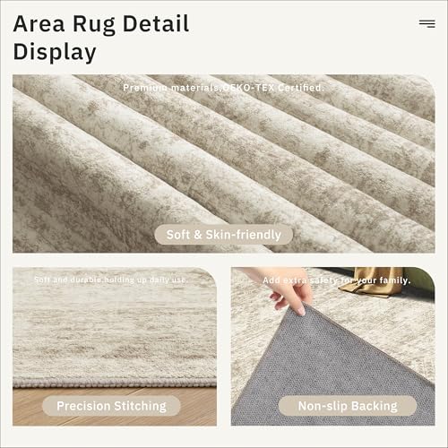 Soalmost beige rug in a living room setting